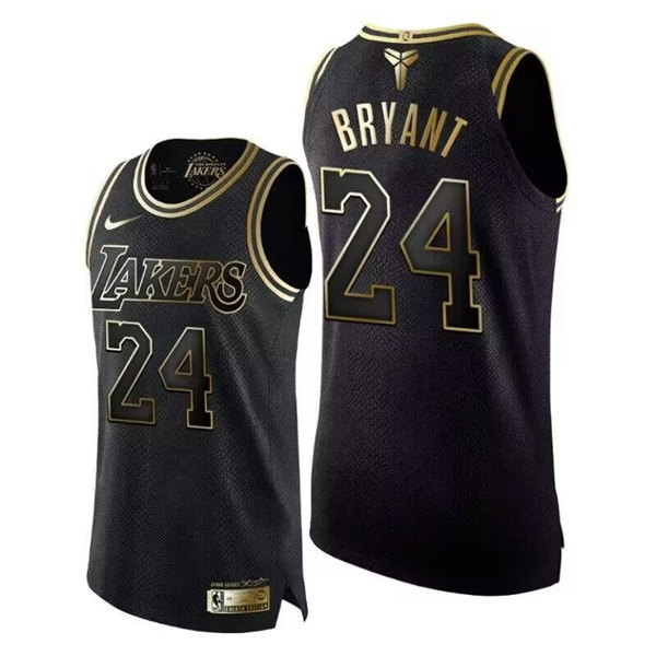 Men's Los Angeles Lakers #24 Kobe Bryant Black Mamba Stitched Jersey - Click Image to Close