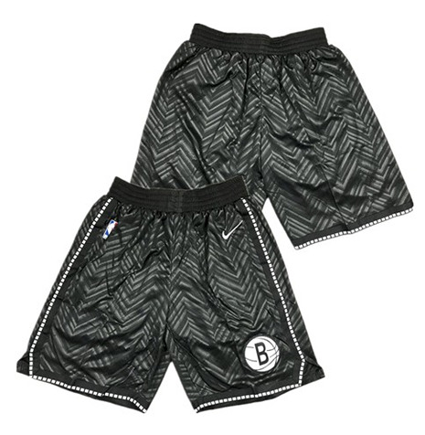 Men's Brooklyn Nets Black Shorts (Run Small)