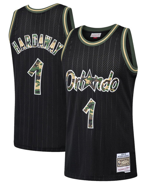 Men's Orlando Magic #1 Penny Hardaway Black Stitched Jersey