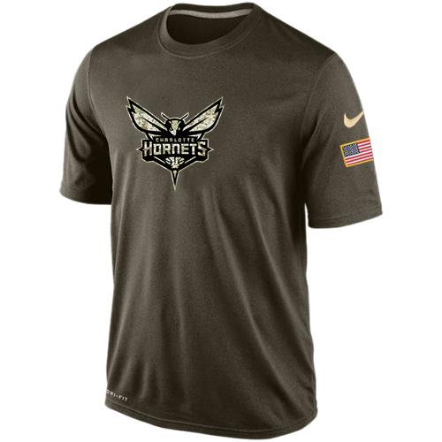 Charlotte Hornets Salute To Service Nike Dri-FIT T-Shirt (All Size)