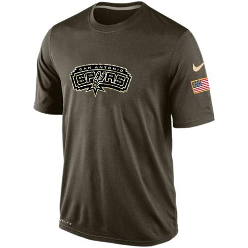 San Antonio Spurs Salute To Service Nike Dri-FIT T-Shirt (All Size) - Click Image to Close