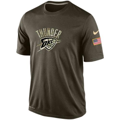 Oklahoma City Thunder Salute To Service Nike Dri-FIT T-Shirt (All Size) - Click Image to Close