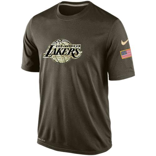 Los Angeles Lakers Salute To Service Nike Dri-FIT T-Shirt (All Size) - Click Image to Close