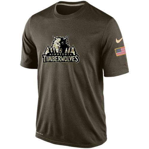 Minnesota Timberwolves Salute To Service Nike Dri-FIT T-Shirt (All Size)