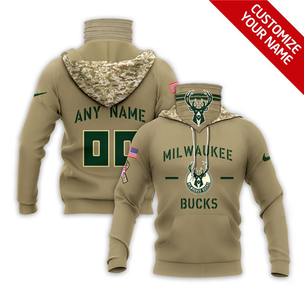 Men's Milwaukee Bucks Customize Hoodies Mask 2020 - Click Image to Close