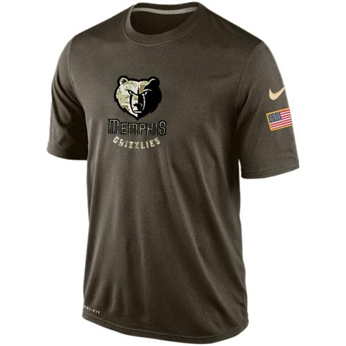 Memphis Grizzlies Salute To Service Nike Dri-FIT T-Shirt (All Size)