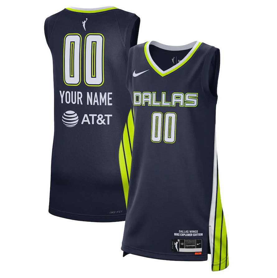 Women Dallas Wings Active Player Custom Stitched WNBA Jersey