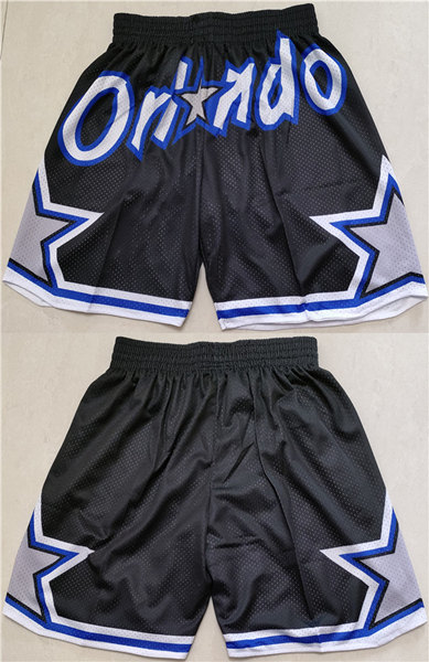 Men's Orlando Magic Black Shorts(Run Small)