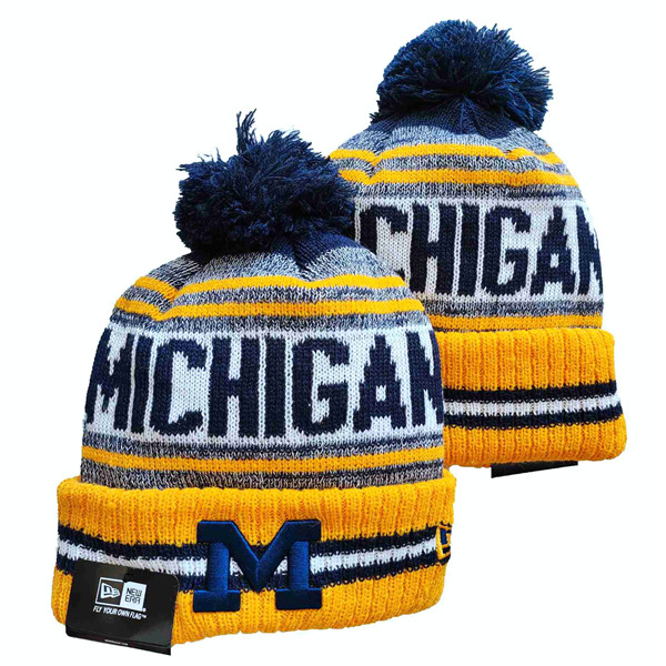 Michigan Wolverines Knit Hats 002