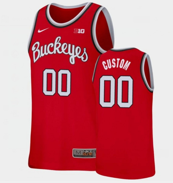 Ohio State Buckeyes Customized Red Stitched NCAA Jersey - Click Image to Close