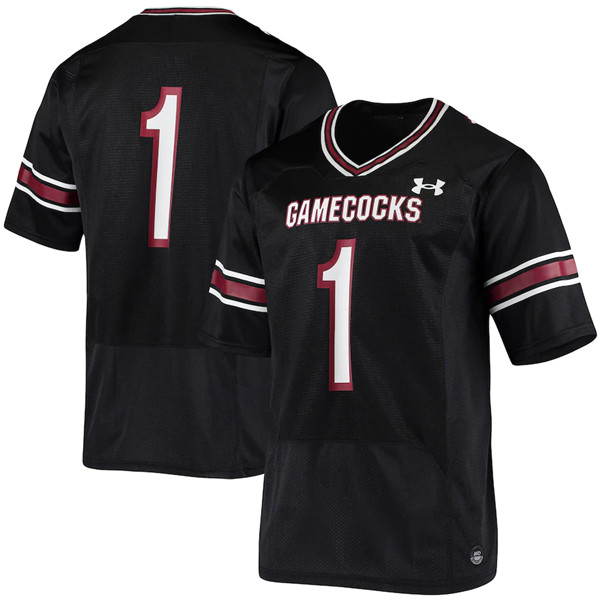 South Carolina Fighting Gamecocks #1 Black Stitched Jersey