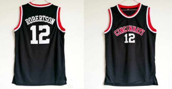 Cincinnati Bearcats #12 Oscar Robertson Black Stitched NCAA Jersey