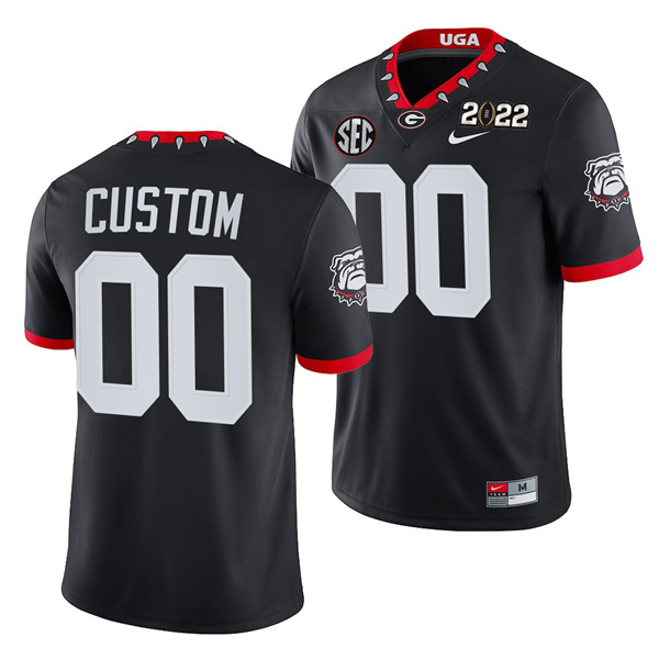 Georgia Bulldogs ACTIVE PLAYER Custom 2022 Patch Black College Football Stitched Jersey