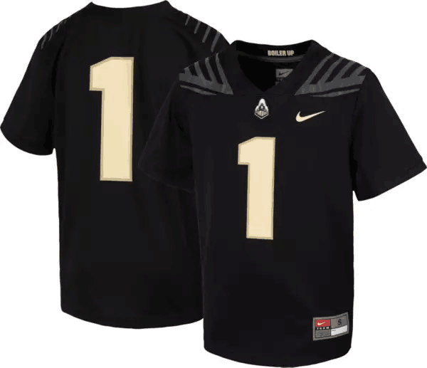 Boilermakers #1 Black Stitched NCAA Jersey