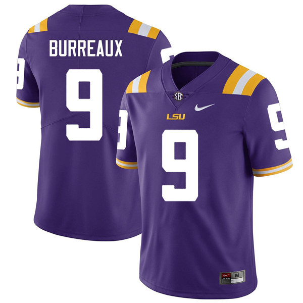 LSU Tigers #9 Joe Burreaux Purple Limited Stitched NCAA Jersey