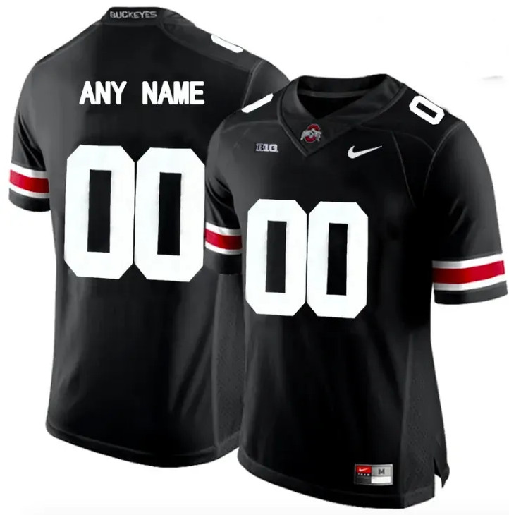 Ohio State Buckeyes Active Player Custom Black Stitched Jersey