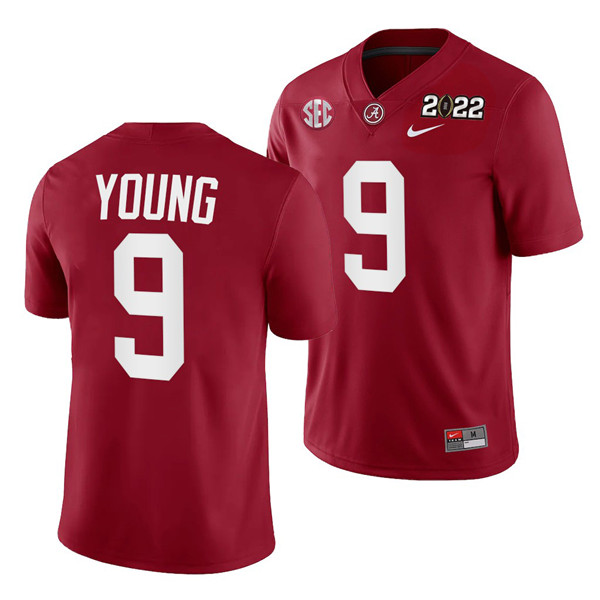 Alabama Crimson Tide #9 Bryce Young 2022 Patch Red College Football Stitched Jersey