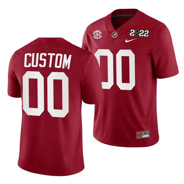 Alabama Crimson Tide ACTIVE PLAYER Custom 2022 Patch Red College Football Stitched Jersey - Click Image to Close