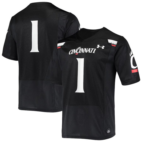 Cincinnati Bearcats ACTIVE PLAYER Custom Balck Stitched Football Jersey