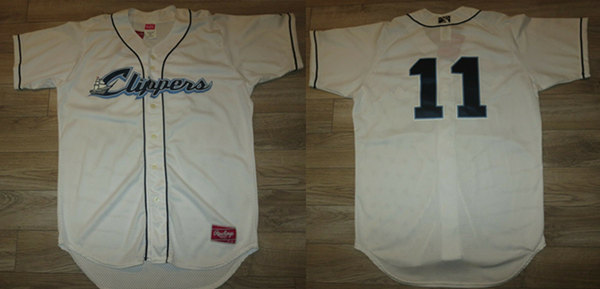 Columbus Clippers #11 Minor League White Stitched Baseball Jersey