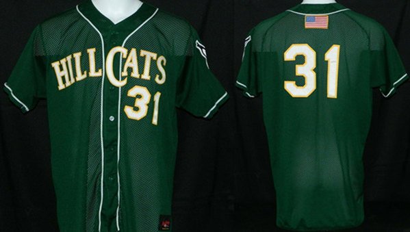 Lynchburg Hillcats #31 Green Stitched Baseball Jersey - Click Image to Close