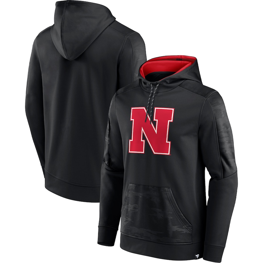 Nebraska Huskers Black On The Ball Pullover Hoodie