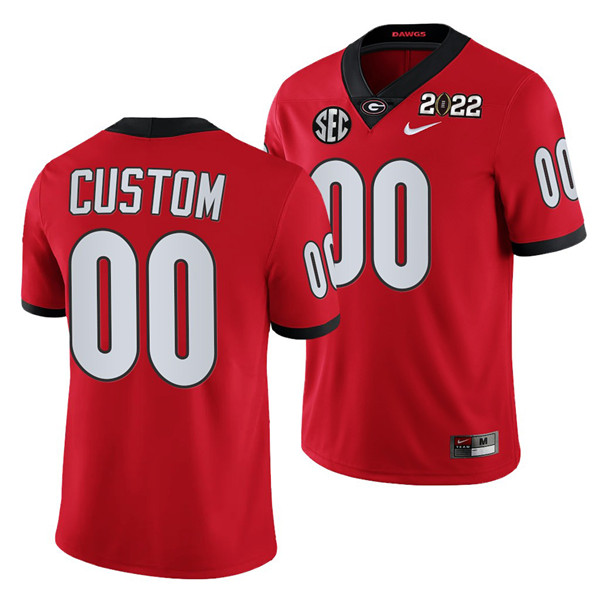 Georgia Bulldogs ACTIVE PLAYER Custom 2022 Patch Red College Football Stitched Jersey