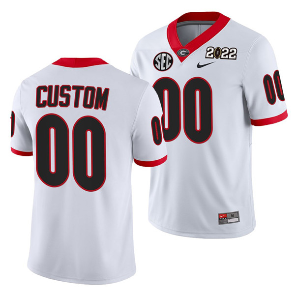 Georgia Bulldogs ACTIVE PLAYER Custom 2022 Patch White College Football Stitched Jersey