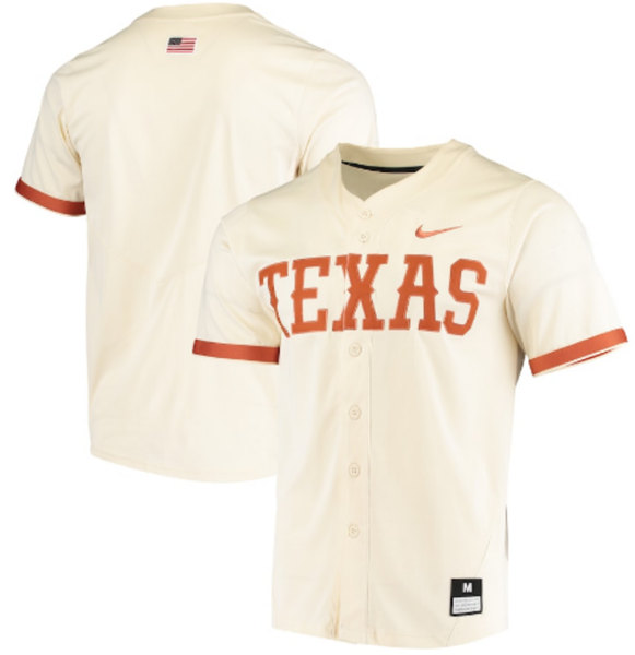 Texas Longhorns Blank Cream Vapor Untouchable Stitched Jersey