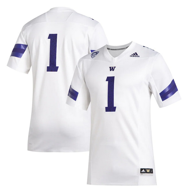 Washington Huskies #1 John Ross White Stitched NCAA Jersey