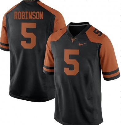 Texas Longhorns #5 Bijan Robinson Black Stitched Jersey