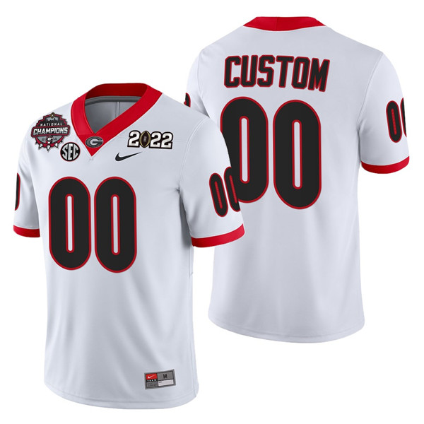 Georgia Bulldogs ACTIVE PLAYER Custom 2021/22 CFP National Champions White College Football Stitched Jersey