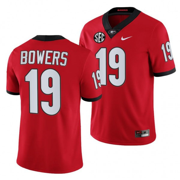 Georgia Bulldogs #19 Brock Bowers Red College Football Stitched Jersey