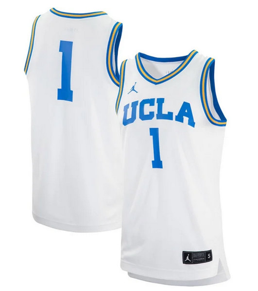 UCLA Bruins Active Player Custom White Stitched Basketball Jersey