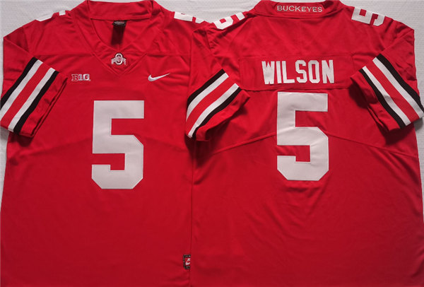 Ohio State Buckeyes #5 WILSON Red Stitched Jersey