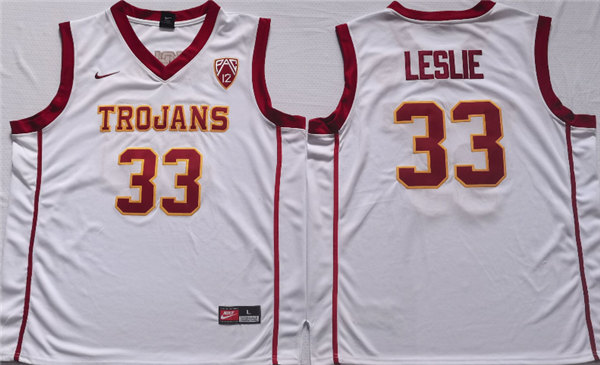 USC Trojans #33 Lisa Leslie White Stitched Jersey