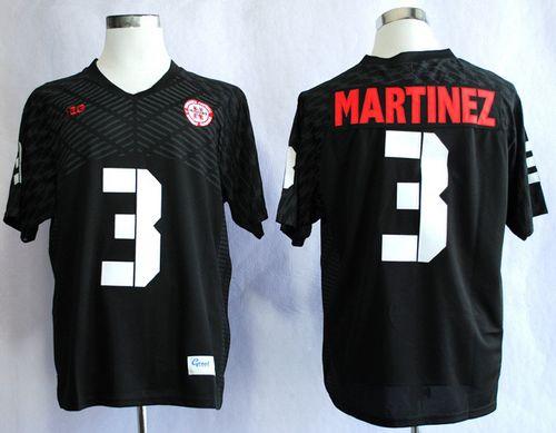 Cornhuskers #3 Taylor Martinez Black New Big 10 Stitched NCAA Jersey - Click Image to Close