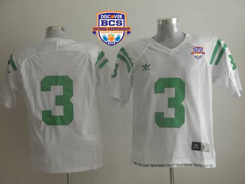 Dame #3 Joe Montana White 2013 BCS National Championship Stitched NCAA Jersey - Click Image to Close