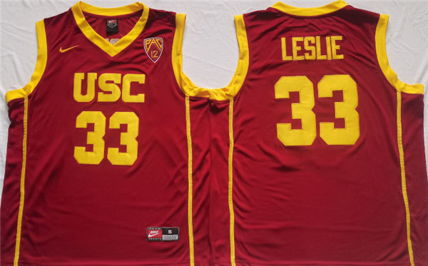 USC Trojans #33 Lisa Leslie Red Stitched Jersey