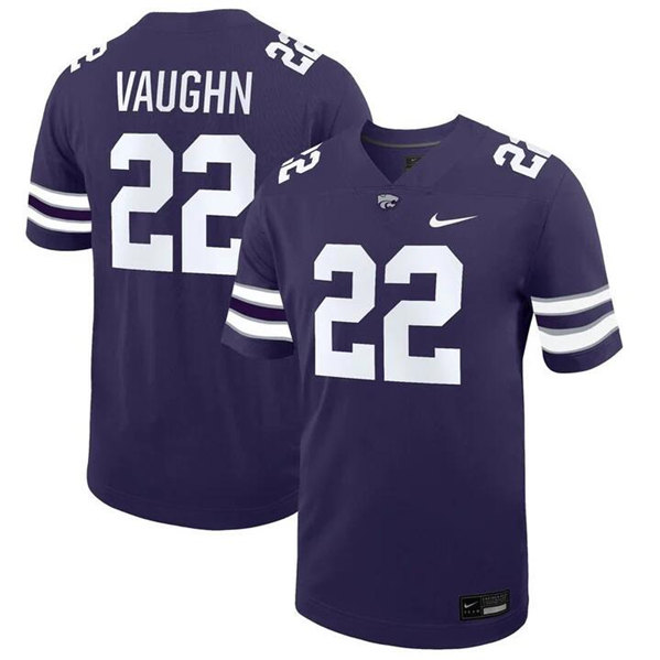 Kansas State Wildcats #22 Deuce Vaughn Purple Stitched Jersey