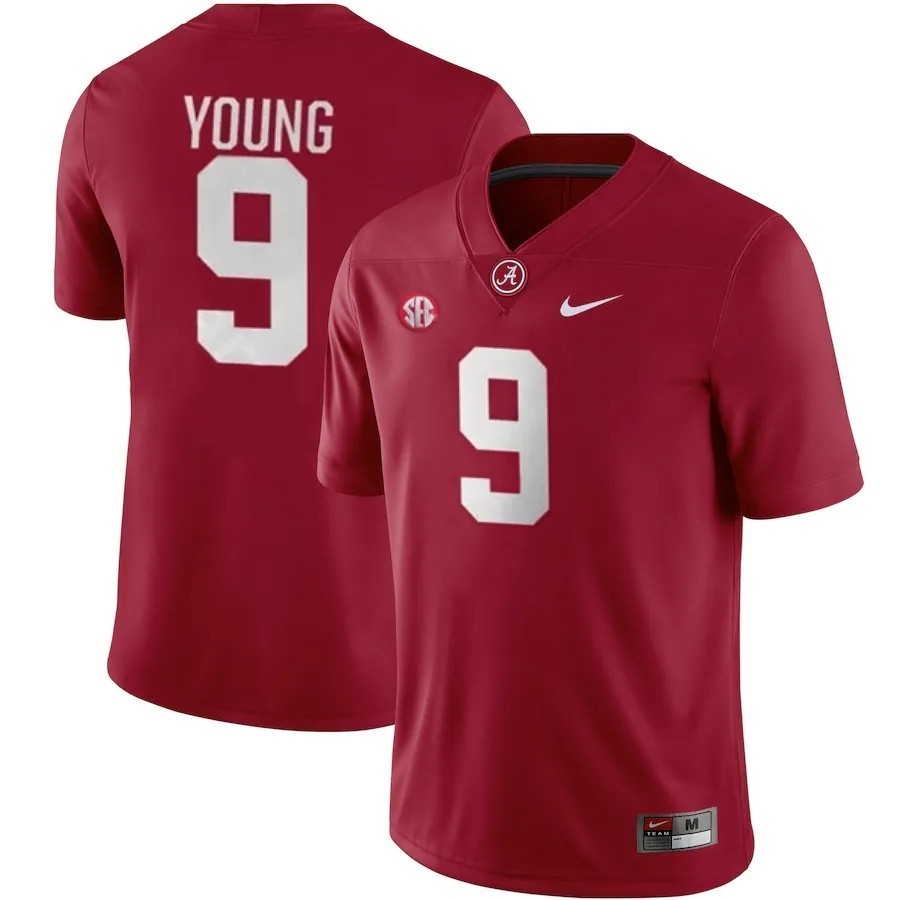 Alabama Crimson Tide #9 Bryce Young Red Stitched NCAA Jersey