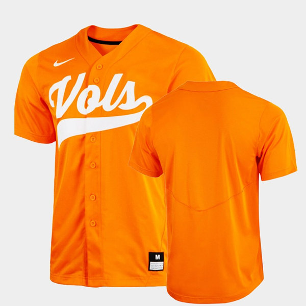 Tennessee Volunteers Orange Stitched Baseball Jersey