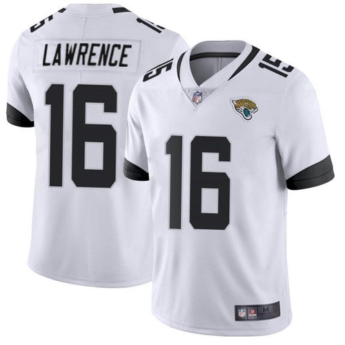 Men's Jacksonville Jaguars #16 Trevor Lawrence 2021 White Vapor Untouchable Limited Stitched Jersey