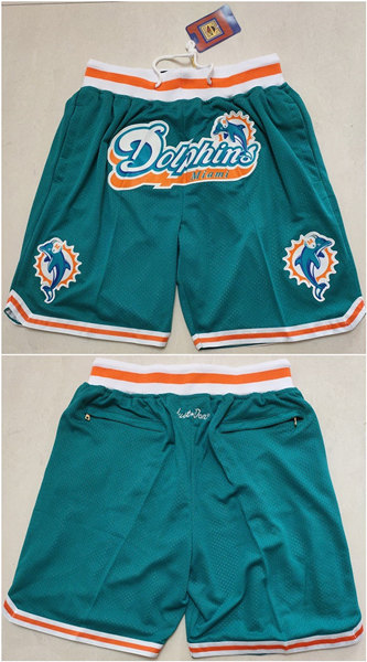 Men's Miami Dolphins Aqua Shorts (Run Small)