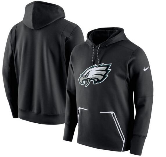 Men's Nike Philadelphia Eagles Black Champ Drive Vapor Speed Pullover Hoodie