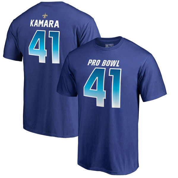 Saints Alvin Kamara AFC Pro Line 2018 NFL Pro Bowl Royal T-Shirt (All Size)