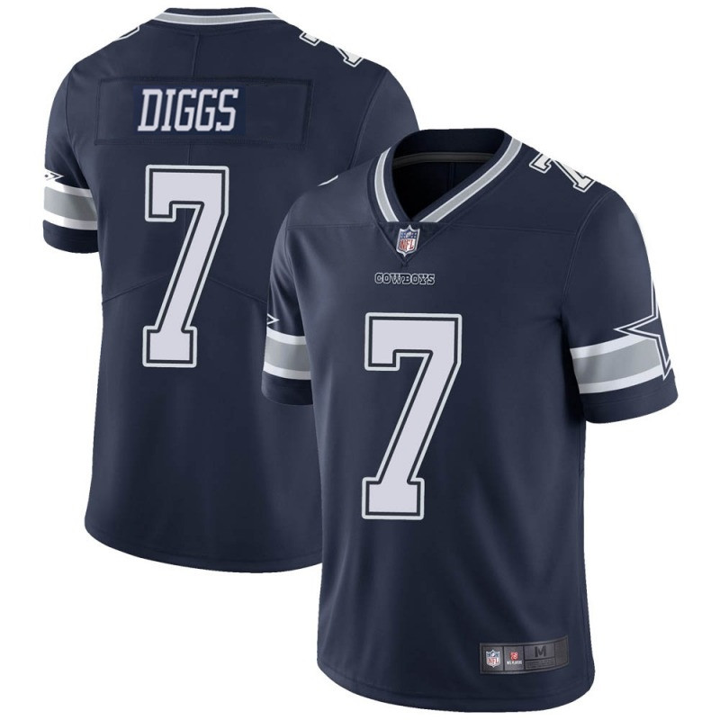 Men's Dallas Cowboys #7 Trevon Diggs 2021 Navy Vapor Limited Stitched Jersey (Check description if you want Women or Youth size) - Click Image to Close