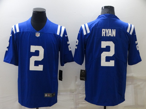 Men's Indianapolis Colts #2 Matt Ryan Blue Vapor Untouchable Limited Stitched Jersey