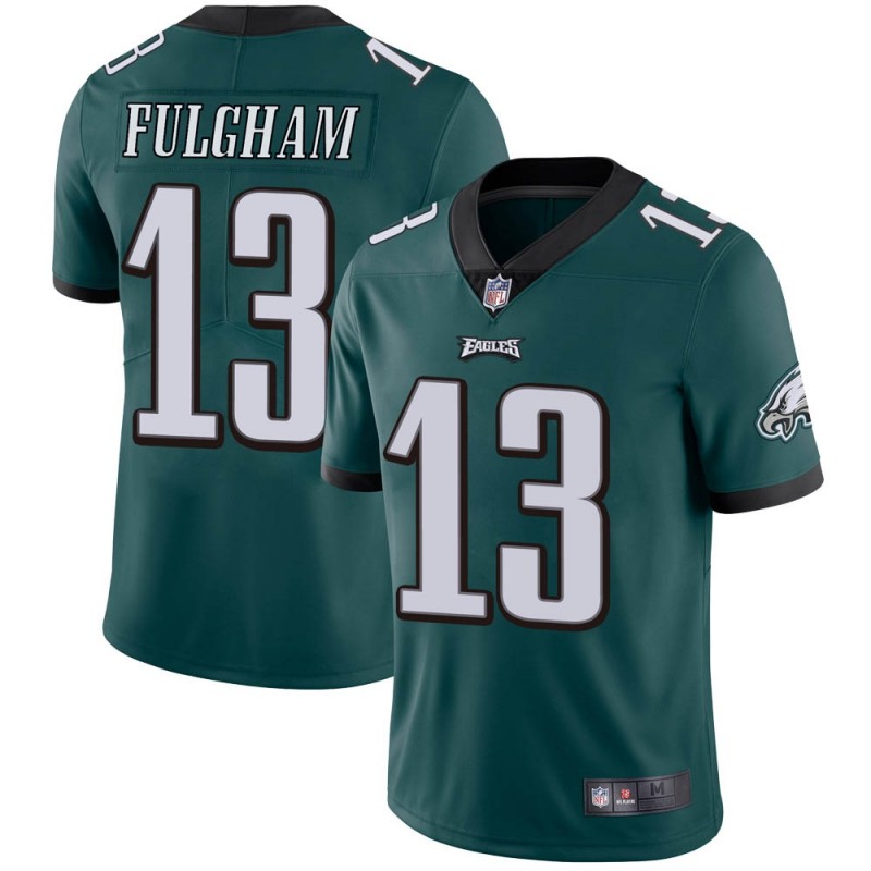 Men's Philadelphia Eagles #13 Travis Fulgham Green Vapor Untouchable Limited Stitched NFL Jersey