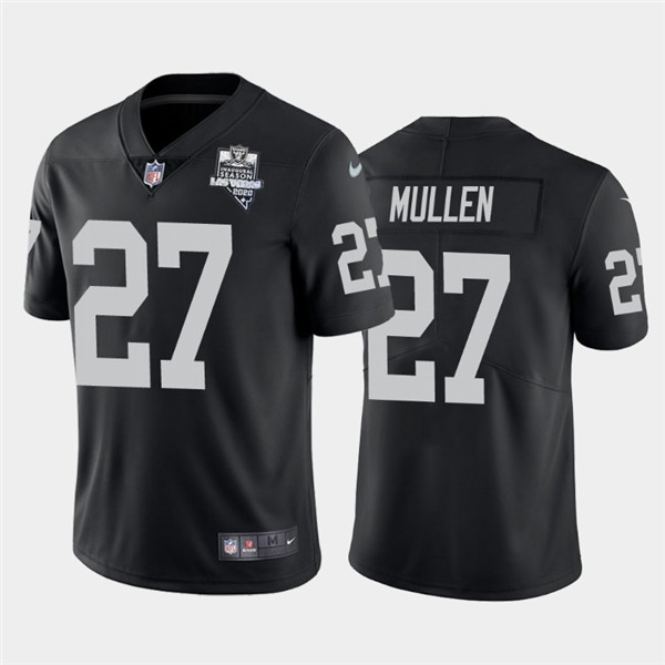 Men's Oakland Raiders Black #27 Trayvon Mullen 2020 Inaugural Season Vapor Limited Stitched NFL Jersey